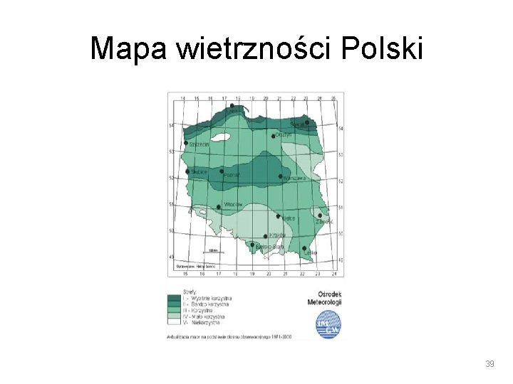 Mapa wietrzności Polski 39 