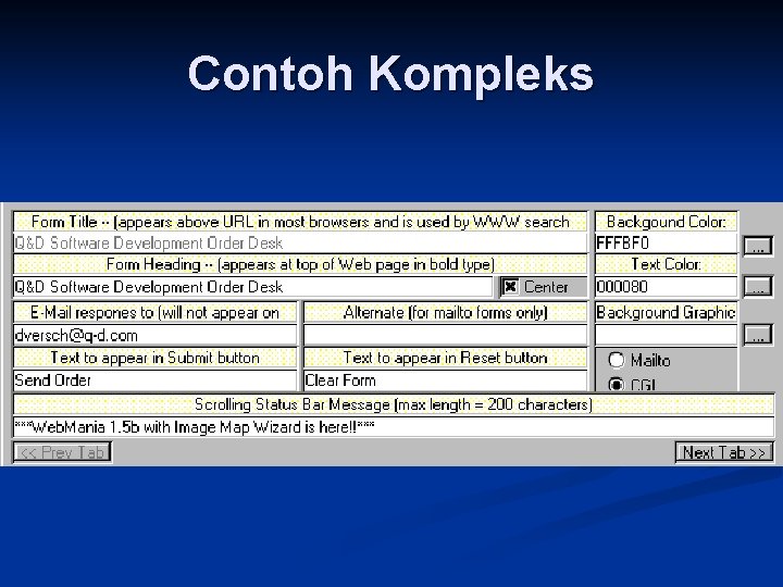 Contoh Kompleks 