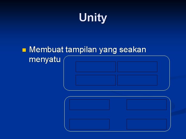Unity n Membuat tampilan yang seakan menyatu 