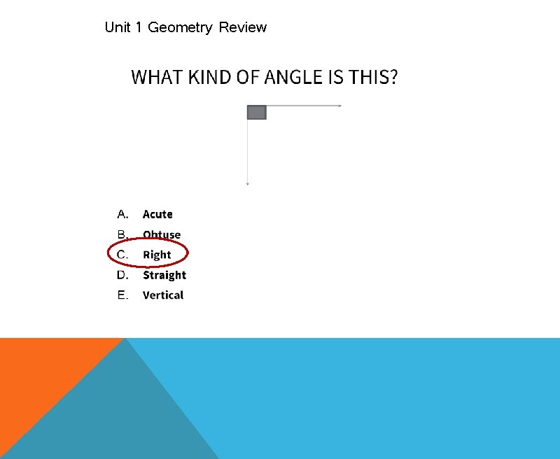 Unit 1 Geometry Review 