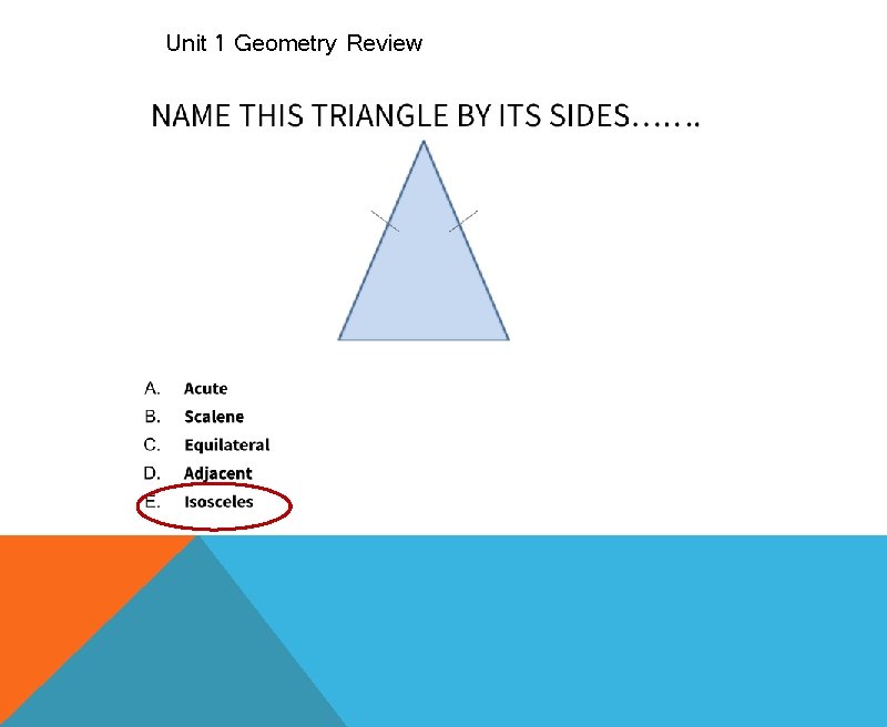 Unit 1 Geometry Review 