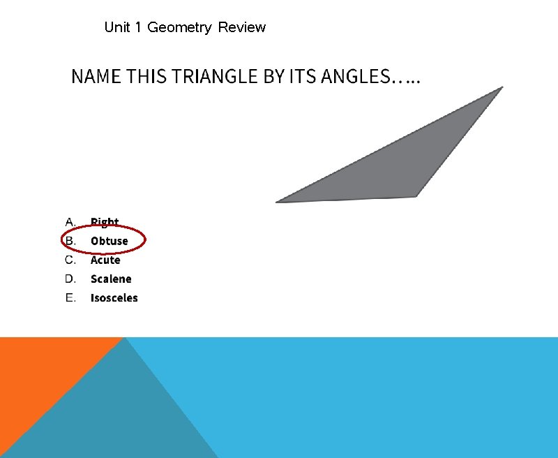 Unit 1 Geometry Review 