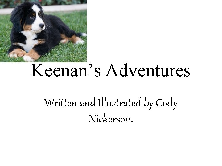 Keenan’s Adventures Written and Illustrated by Cody Nickerson. 