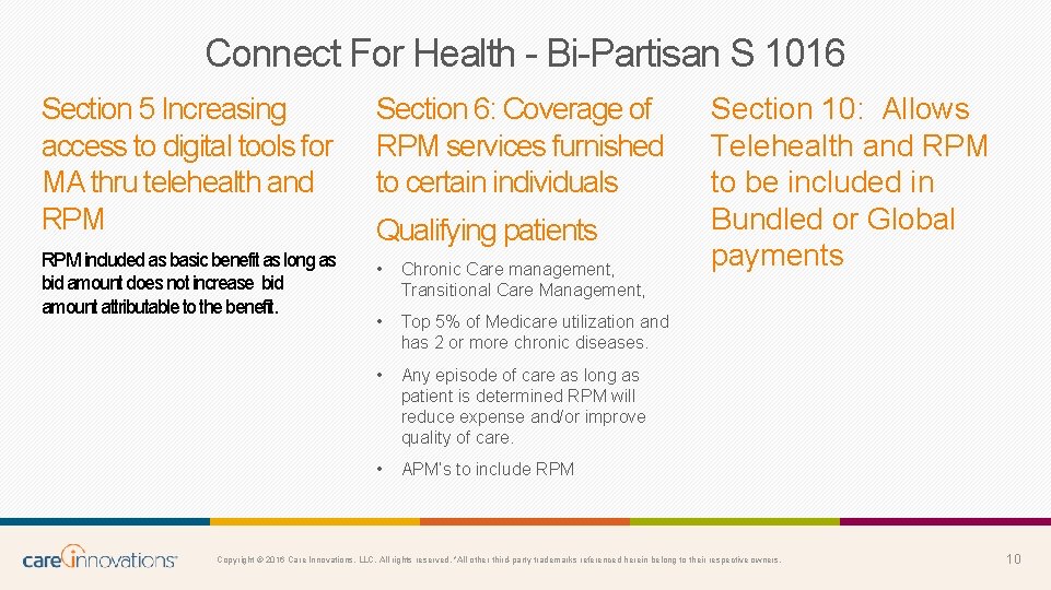 Connect For Health - Bi-Partisan S 1016 Section 5 Increasing access to digital tools