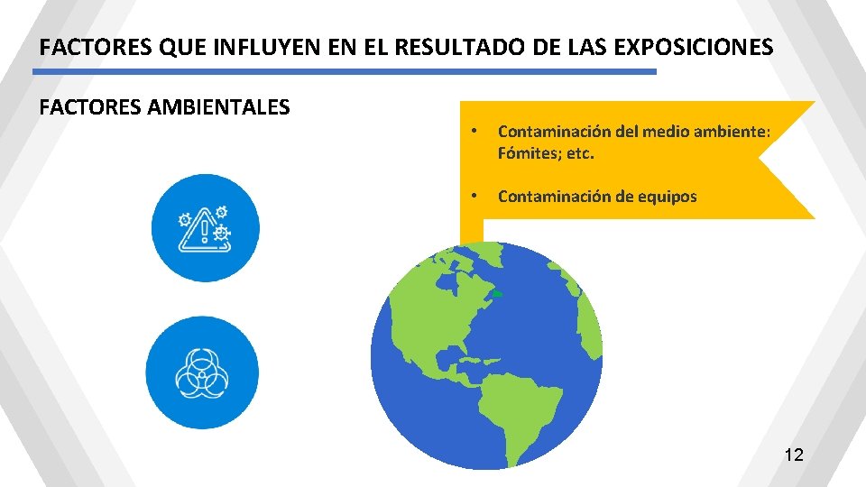 FACTORES QUE INFLUYEN EN EL RESULTADO DE LAS EXPOSICIONES FACTORES AMBIENTALES • Contaminación del FACTORES QUE INFLUYEN EN EL RESULTADO DE LAS EXPOSICIONES FACTORES AMBIENTALES • Contaminación del