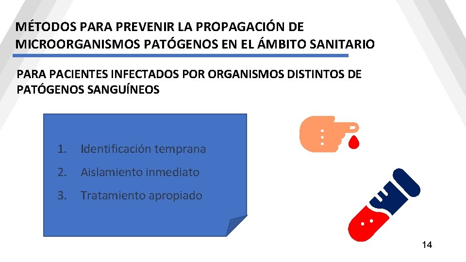 MÉTODOS PARA PREVENIR LA PROPAGACIÓN DE MICROORGANISMOS PATÓGENOS EN EL ÁMBITO SANITARIO PARA PACIENTES MÉTODOS PARA PREVENIR LA PROPAGACIÓN DE MICROORGANISMOS PATÓGENOS EN EL ÁMBITO SANITARIO PARA PACIENTES