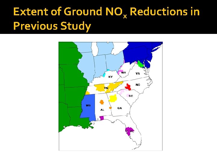 Extent of Ground NOx Reductions in Previous Study 