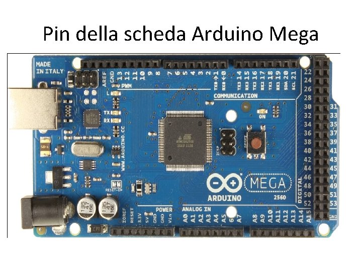 Pin della scheda Arduino Mega 