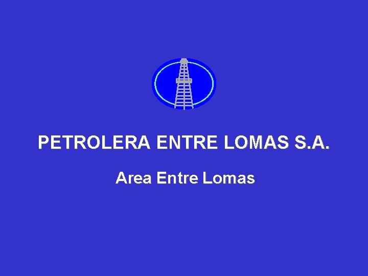 PETROLERA ENTRE LOMAS S. A. Area Entre Lomas 