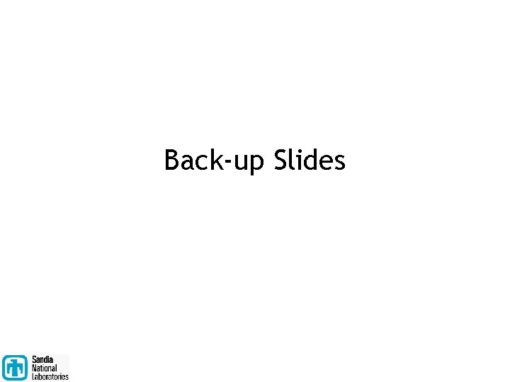 Back-up Slides 