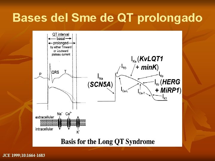 Bases del Sme de QT prolongado JCE 1999; 10: 1664 -1683 