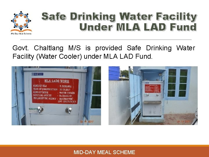 Safe Drinking Water Facility Under MLA LAD Fund Govt. Chaltlang M/S is provided Safe