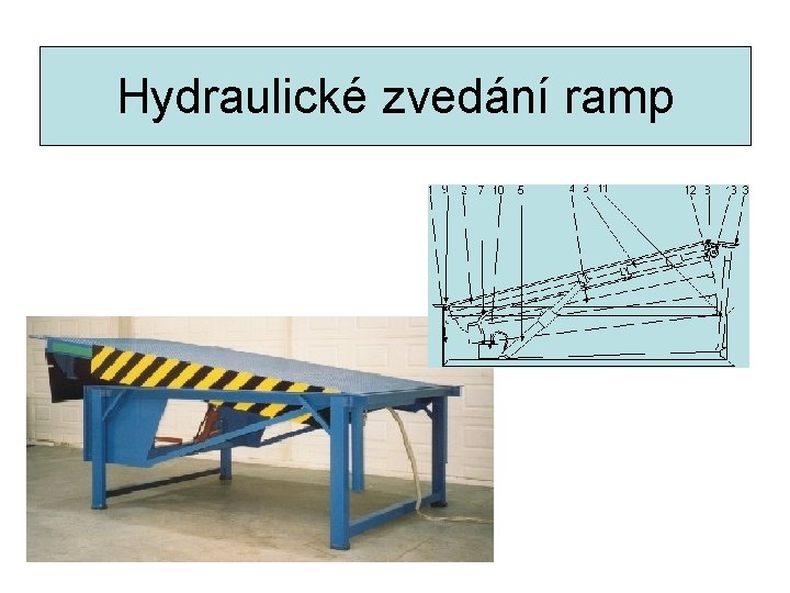 Hydraulické zvedání ramp 