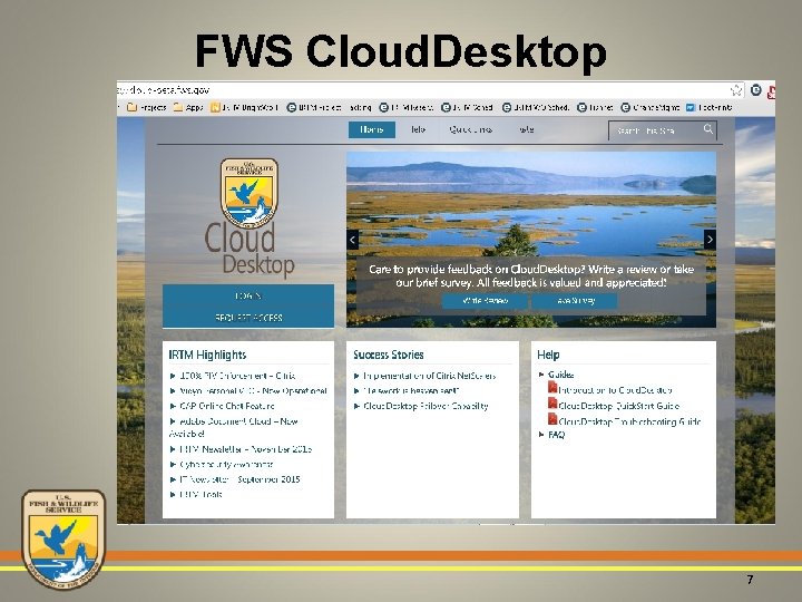 FWS Cloud. Desktop 7 
