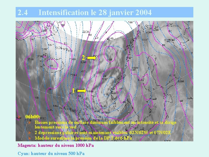 2. 4 Intensification le 28 janvier 2004 2 1 Ø 06 h 00: Ø