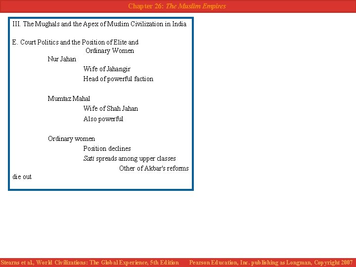 Chapter 26: The Muslim Empires III. The Mughals and the Apex of Muslim Civilization