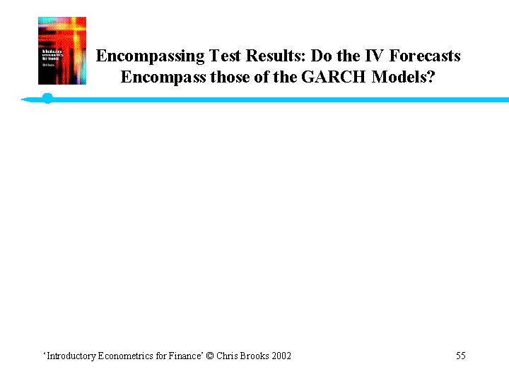 Encompassing Test Results: Do the IV Forecasts Encompass those of the GARCH Models? ‘Introductory