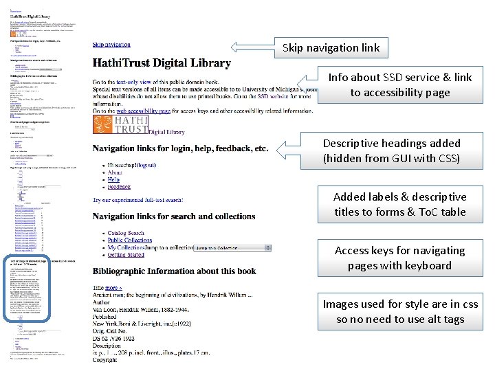 Skip navigation link Info about SSD service & link to accessibility page Descriptive headings