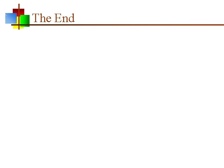 The End 