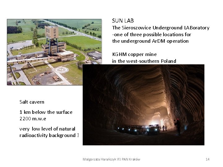 SUN LAB The Sieroszowice Underground LABoratory -one of three possible locations for the underground