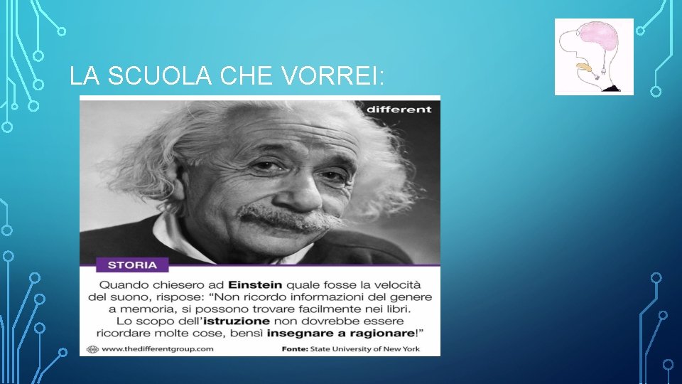 LA SCUOLA CHE VORREI: 