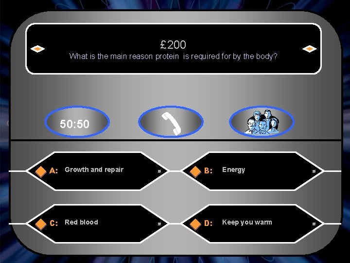 £ 200 What is the main reason protein is required for by the body?