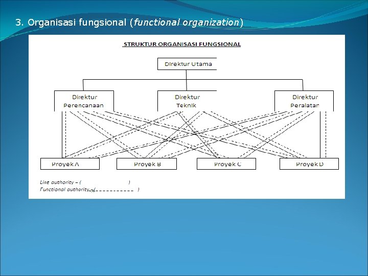3. Organisasi fungsional (functional organization) 