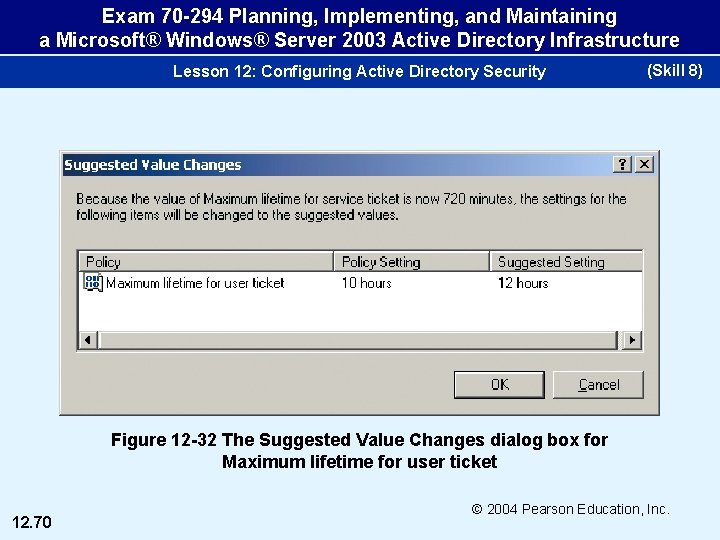 Exam 70 -294 Planning, Implementing, and Maintaining a Microsoft® Windows® Server 2003 Active Directory