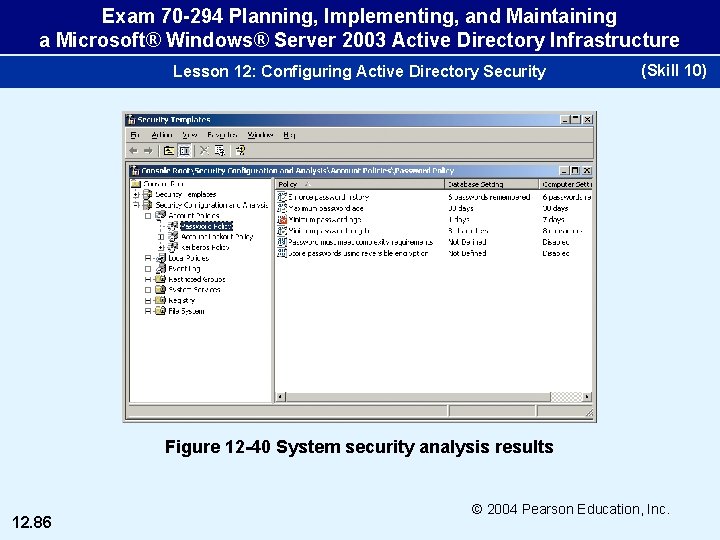 Exam 70 -294 Planning, Implementing, and Maintaining a Microsoft® Windows® Server 2003 Active Directory