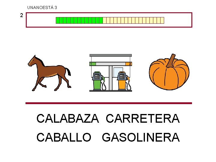 UNANOESTÁ 3 2 CALABAZA CARRETERA CABALLO GASOLINERA 