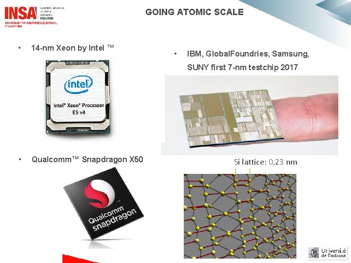 GOING ATOMIC SCALE • 14 -nm Xeon by Intel ™ • IBM, Global. Foundries, GOING ATOMIC SCALE • 14 -nm Xeon by Intel ™ • IBM, Global. Foundries,