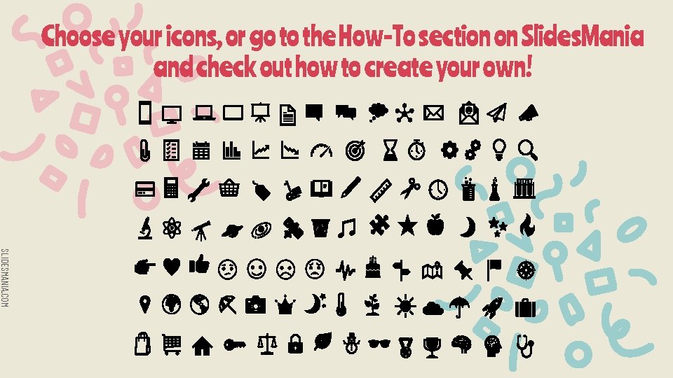 Choose. TITLE your. ONE icons, or go to the How-To TITLE TWO section on