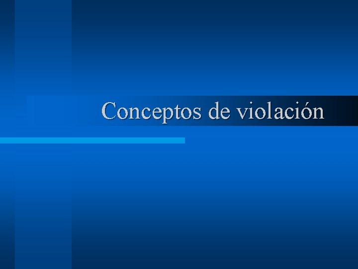 Conceptos de violación 