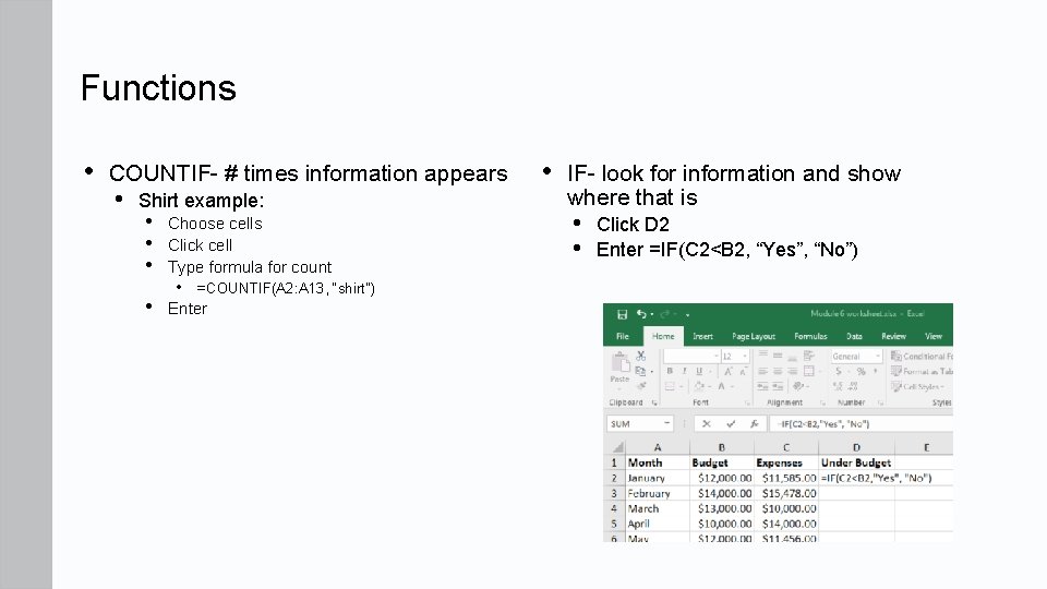 Computer Applications for Managers Microsoft Excel part 2