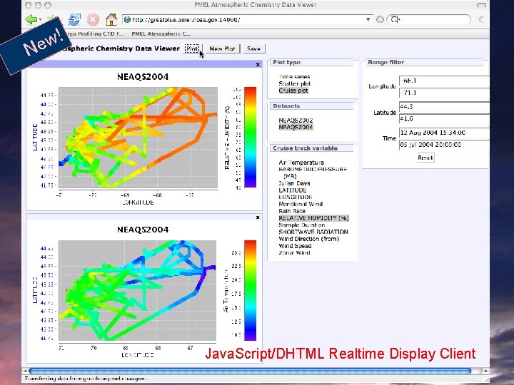 ! w Ne Java. Script/DHTML Realtime Display Client 