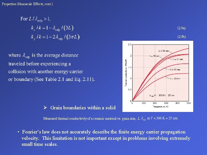 Properties (Nanoscale Effects; cont. ) (2. 9 a) (2. 9 b) Ø Grain boundaries