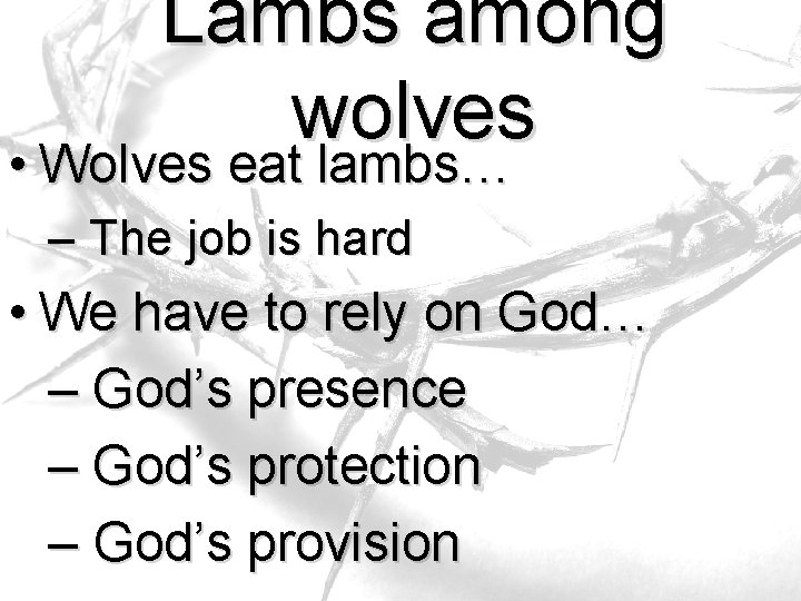 The Last Year Luke 10 1 The Lord