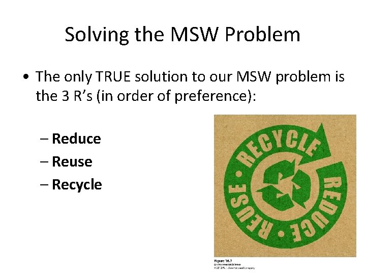 Solving the MSW Problem • The only TRUE solution to our MSW problem is