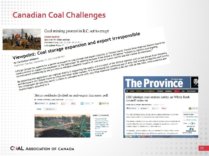 Canadian Coal Challenges 15 