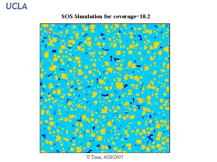 SOS Simulation for coverage=10. 2 13 U Tenn, 4/28/2007 