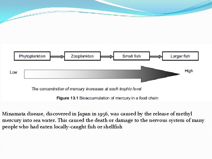 Minamata disease, discovered in Japan in 1956, was caused by the release of methyl