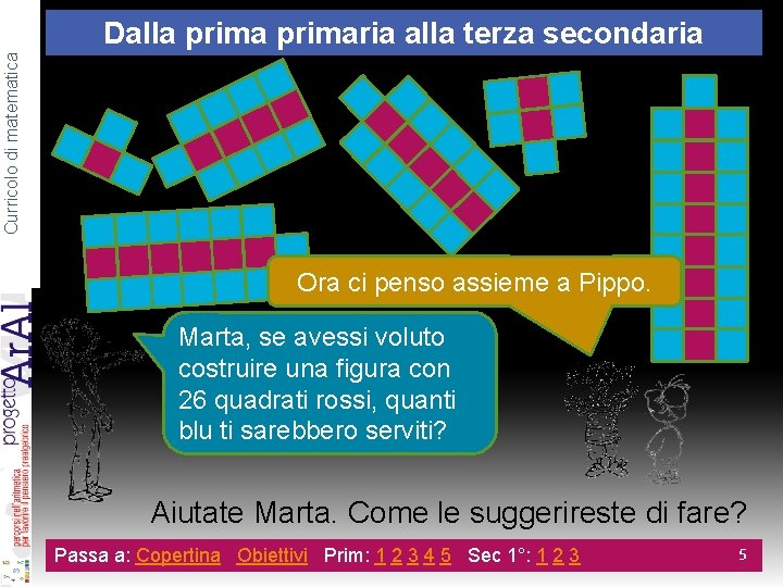 Curricolo di matematica Dalla primaria alla terza secondaria 1 b. Ora ci penso assieme