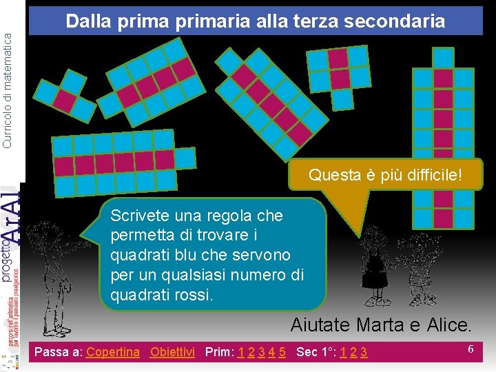 Curricolo di matematica Dalla primaria alla terza secondaria 1 c. Questa è più difficile!