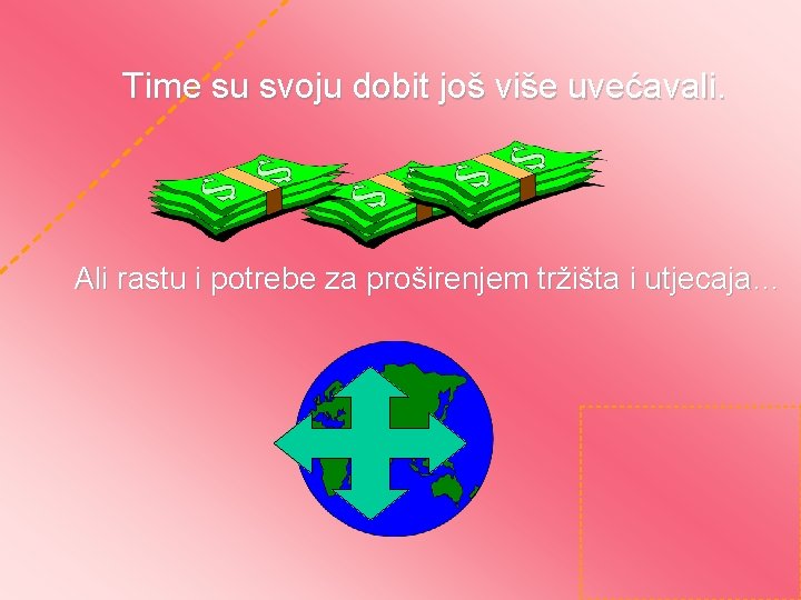 Time su svoju dobit još više uvećavali. Ali rastu i potrebe za proširenjem tržišta