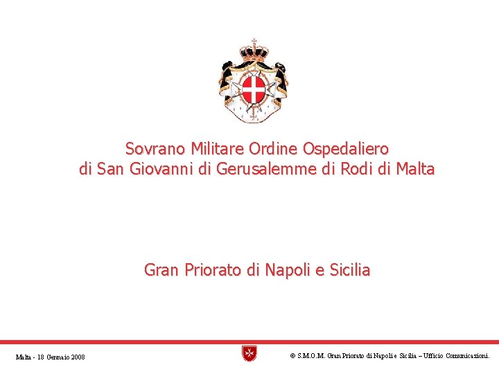 Sovrano Militare Ordine Ospedaliero di San Giovanni di