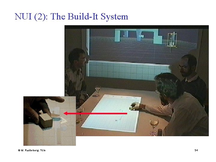 NUI (2): The Build-It System © M. Rauterberg, TU/e 34 