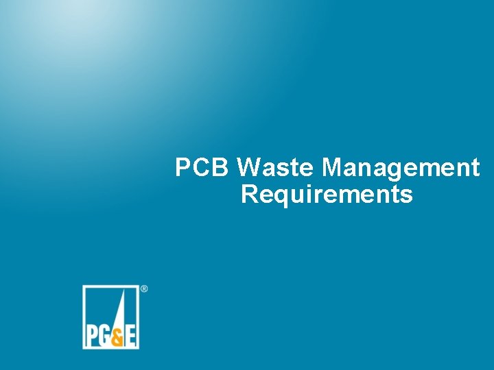 24 PCB Waste Management Requirements 