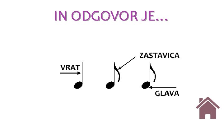 IN ODGOVOR JE… IN ODGOVOR JE…