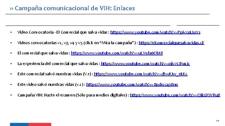 ›› Campaña comunicacional de VIH: Enlaces • Video Convocatoria - El Comercial que salva