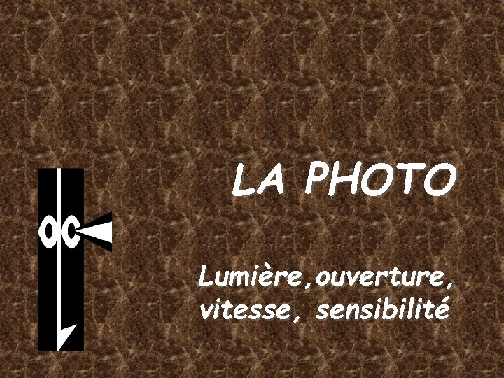 LA PHOTO Lumière, ouverture, vitesse, sensibilité 